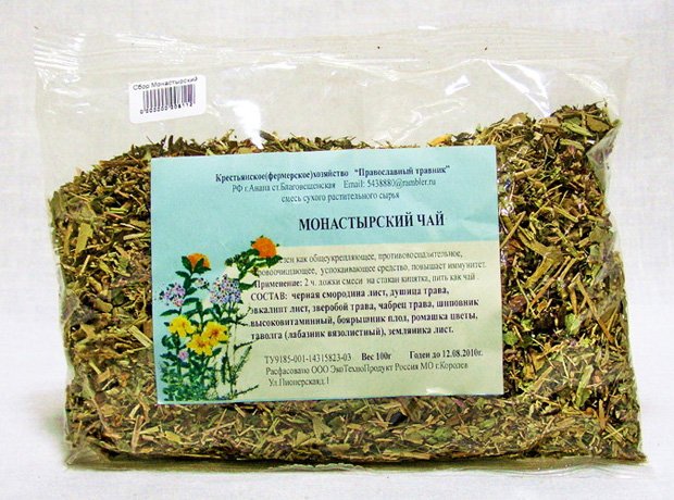 Лекарственный сбор монастырского чая в пакетике